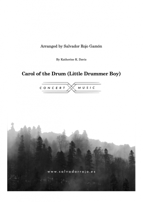 2025 Carol of the Drum for beginner pianists