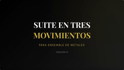 2026 Suite para Ensemble de Metales