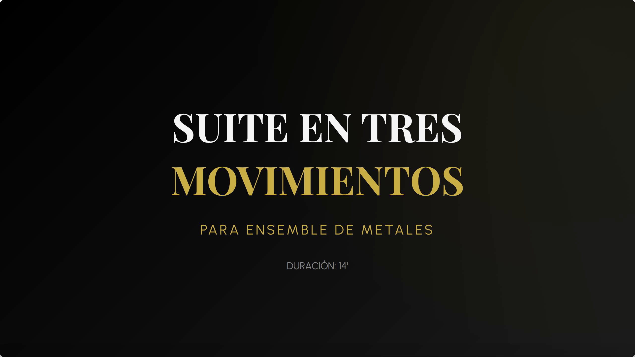 2026 Suite para Ensemble de Metales