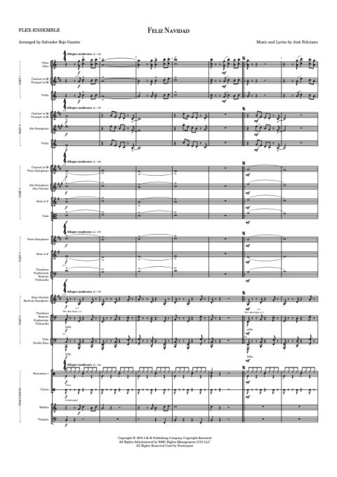 2026 Feliz Navidad (Flex-Ensemble)